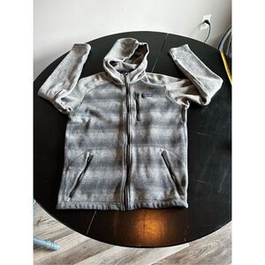 Patagonia® Better Sweater® Hoody Tiba Stripe: Tailored Grey Men’s Sz L